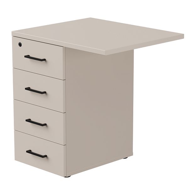 Тумба приставная Everprof EVO с топом 710х600x755 Кашемир - Вид 1