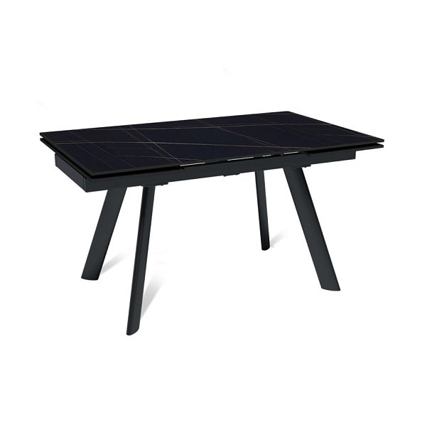 Стол раскладной Stone (140+40+40), керамика матовая Black Gold - Вид 1