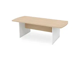 БЕРЛИН / BERLIN Конференц-стол симметричный 2000х1000х740 Акация/Белый - Фото предпросмотра