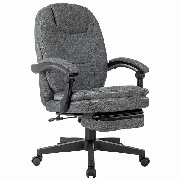 Кресло офисное CH-868MSG-F, синхромеханизм, подставка для ног, ткань, серое, 1998751 - Вид 1