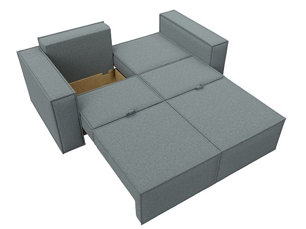 Диван прямой Куба мини Рогожка серый - Вид 9