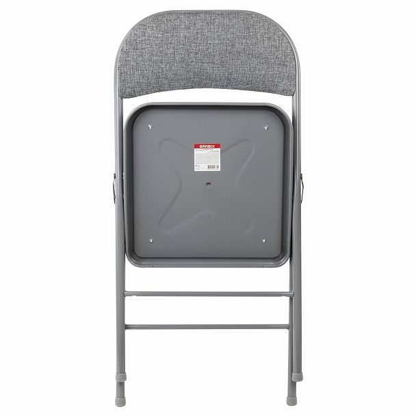 Стул складной BRABIX "Golf Plus CF-003 КОМФОР"Т, серый каркас, серая ткань, 532890 - Вид 8