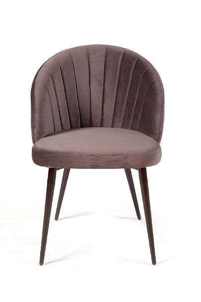 Стул Mont Blanc, бархат антрацит 14 / черный конус - Вид 2