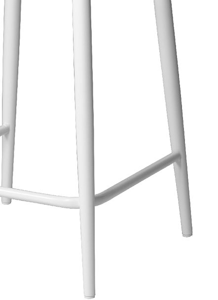 Комплект полубарных поворотных стульев Эйден, темно-серый H-15/белый, 4 шт. - Вид 11