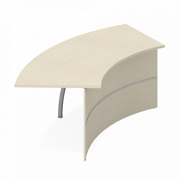 Модуль стойки-ресепшн радиусный "Имидж" ПК-ИМД-СКР248Х107ПЛД/Н-В4-99 клен - Вид 1