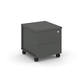 Стайл Проджект Тумба мобильная усил. колеса SN.TMU-005 Антрацит 416*460*437 - Фото предпросмотра