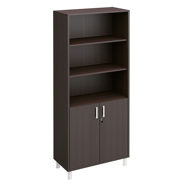 Шкаф для документов двери ДСП с замком + ниши "Борн" В 430-821-1 дуб шамони - Вид 3