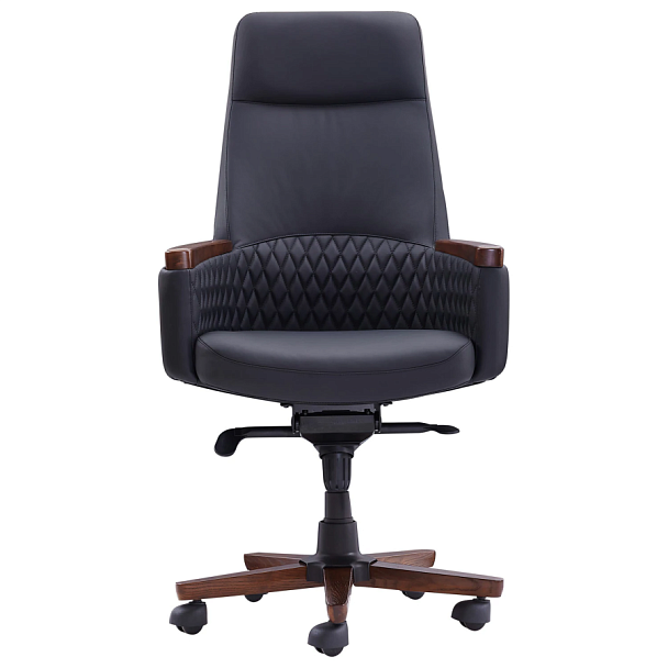 Кресло HAWASAN (ХАВАСАН) "Desire EX-771", мультиблок, дерево, натуральная кожа, черное, 532935 - Вид 3