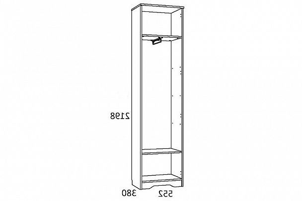 Шкаф платяной Оливия НМ 014.71 - Вид 3
