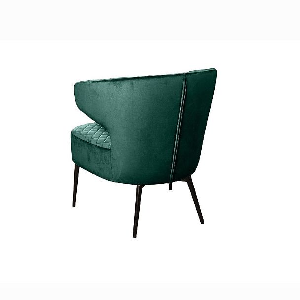 Кресло Richard ромб, бархат зелёный 19 - Вид 4