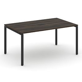 Concept Стол переговорный (1 столешница) CN.PRG-014 Дуб Мали/Металл Черный 1580*980*750 - Фото предпросмотра