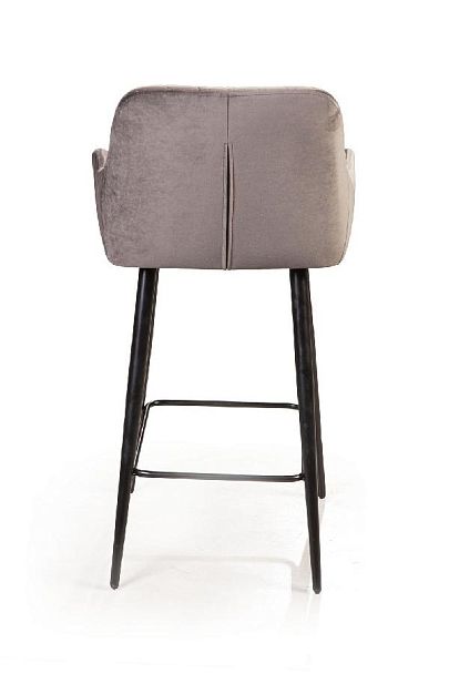 Стул полубарный Robert, бархат светло-серый 26 - Вид 7