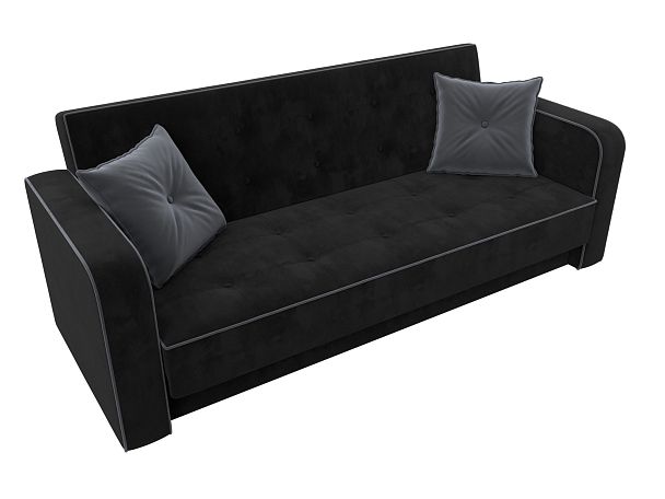 Диван-книжка Тур Велюр черный - Вид 5