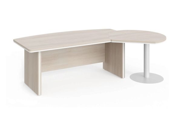 Стол руководителя с брифингом L,R 2150 Берлин Береза Майнау СРБ 16-150 - Вид 1