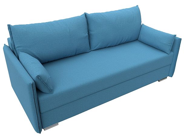 Диван прямой Сайгон Рогожка голубой - Вид 5