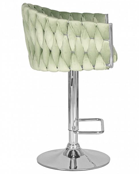 Стул барный DOBRIN MARCEL (пудрово-мятный велюр (MJ9-87)) - Вид 3