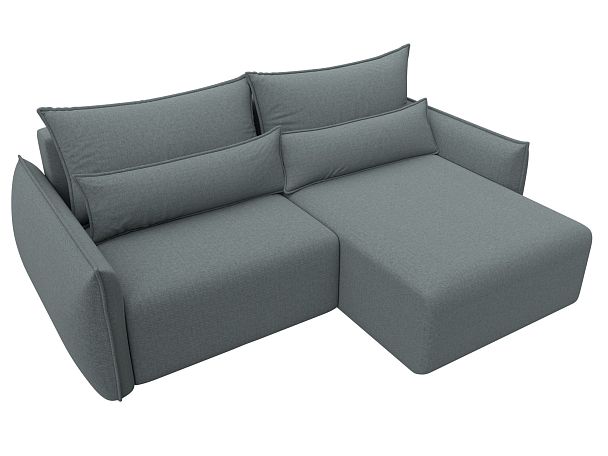 Диван угловой Лига-051 НПБ угол универсальный Рогожка серый - Вид 6