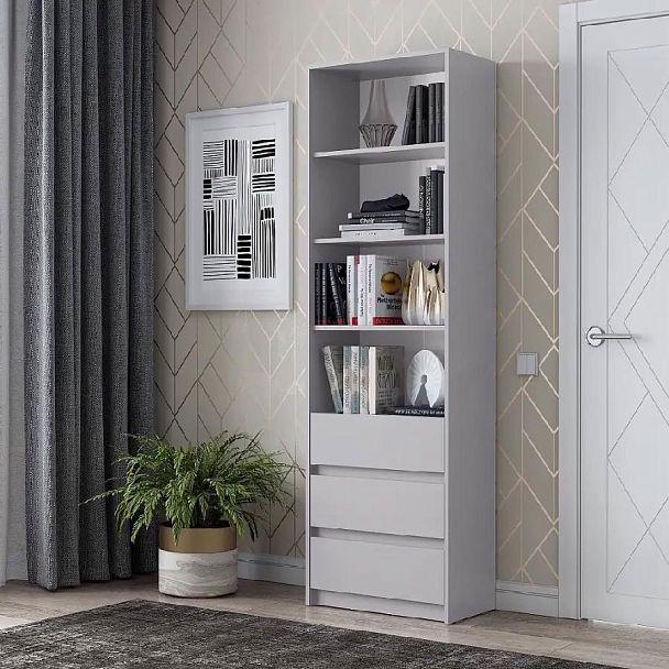 мс Айден СТЛ06-600 серый ЛДСП/серый ЛДСП (СНЯТО) - Вид 1