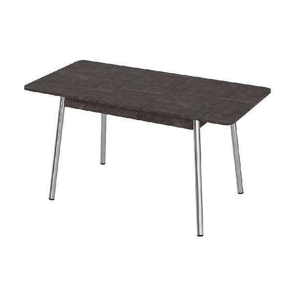Стол Лион 2 ЛДСП (Подстолье косое хром(мет)) НЕ ВЫБИРАТЬ Железный камень - Вид 2