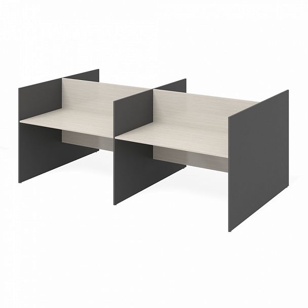 Станция рабочая офисная "Тандем" ПК-ТН-СР278х160ВМ4/Д-В2-909 дуб альпийский - Вид 1