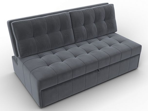 Диван прямой Лига-107 (160) Велюр серый - Вид 6
