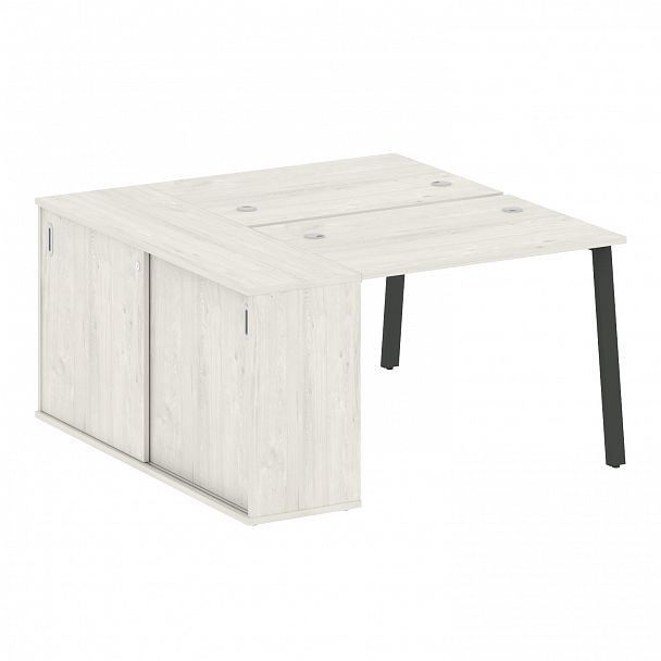 Рабочая станция "Metal System" БА.РС-СШК-1.1 дуб наварра/антрацит - Вид 1