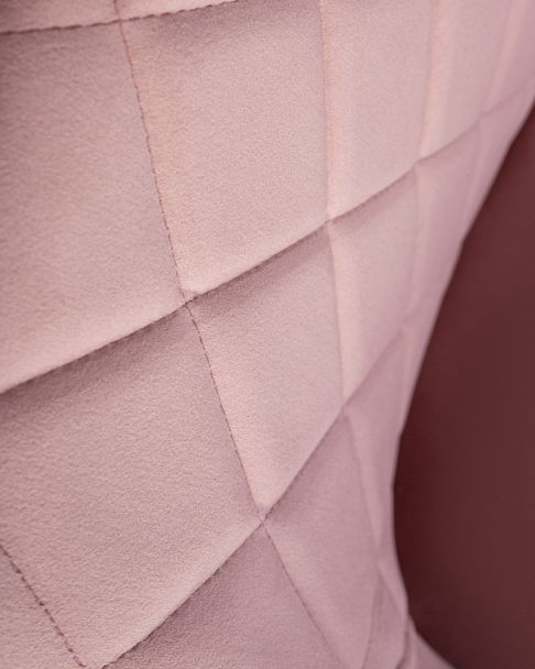 Стул обеденный DOBRIN ROBERT (черные матовые ножки, велюр V108-15 Розовый) - Вид 9