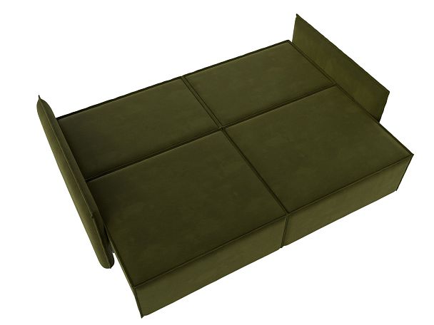 Диван прямой Либерти (полностью микровельвет зеленый) - Вид 10
