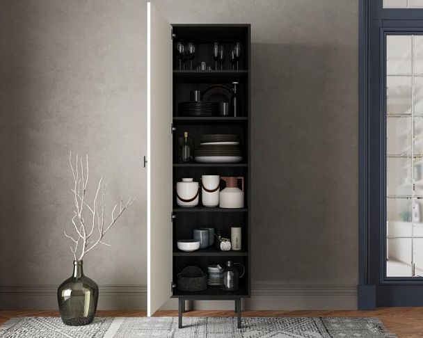 Шкаф c одной дверкой Emerson арт EM101/milky/L - Вид 2