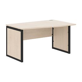 Стол эргономичный XQPCT 149(R) Бук Тиара/Антрацит 1400х900х750 XTEN-QP - Фото предпросмотра