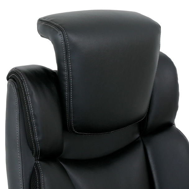 Кресло BRABIX PREMIUM "Phantom EX-553", рециклированная кожа, регулируемый подголовник, черное, 532940 - Вид 9