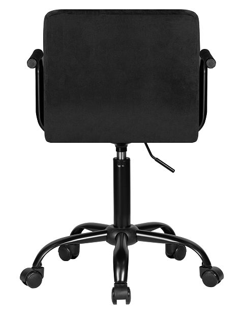 Офисное кресло для персонала DOBRIN TERRY BLACK (черный велюр (MJ9-101)) - Вид 5