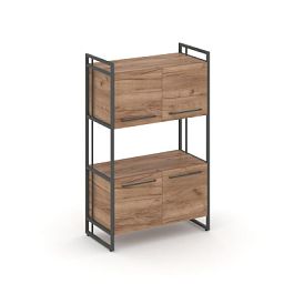 Rift Шкаф 3 ниши широкий RF.SS-33 Дуб Табак/Металл Антрацит 798*396*1286 - Фото предпросмотра