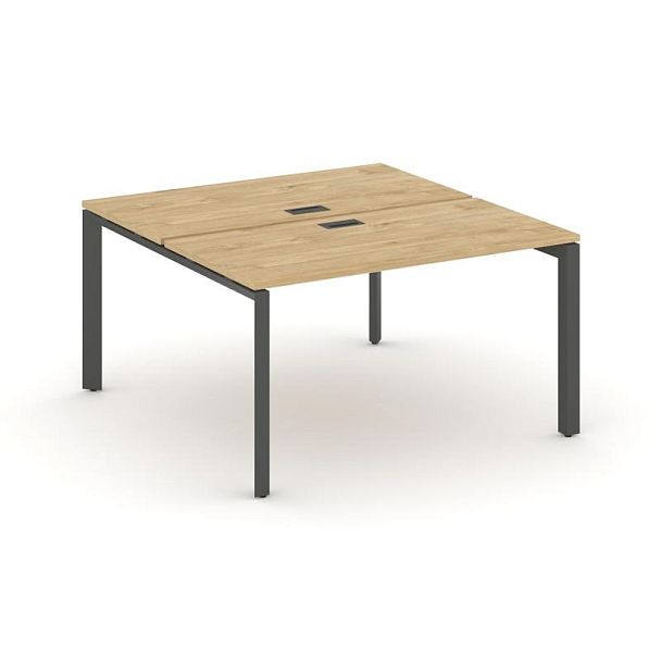 Style Project Next Рабочая станция двухсторонняя SN-59P.DRS-004 Тиквуд Светлый/Металл Антрацит/Черный Заглушка 1580*1232*750 - Вид 1