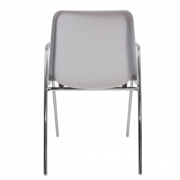 Стул Vicenza (4 высокие ножки c подлокотниками), каркас Хром, светло-серый, стопируемый - Вид 4