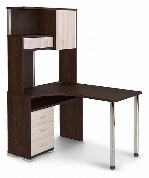 Стол компьютерный Домино СР-130 Венге/Карамель левый - Вид 1