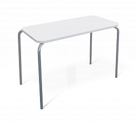 Стол Точка Роста Sheffilton SHT-T35 100/50 белый матовый/хром лак - Фото предпросмотра