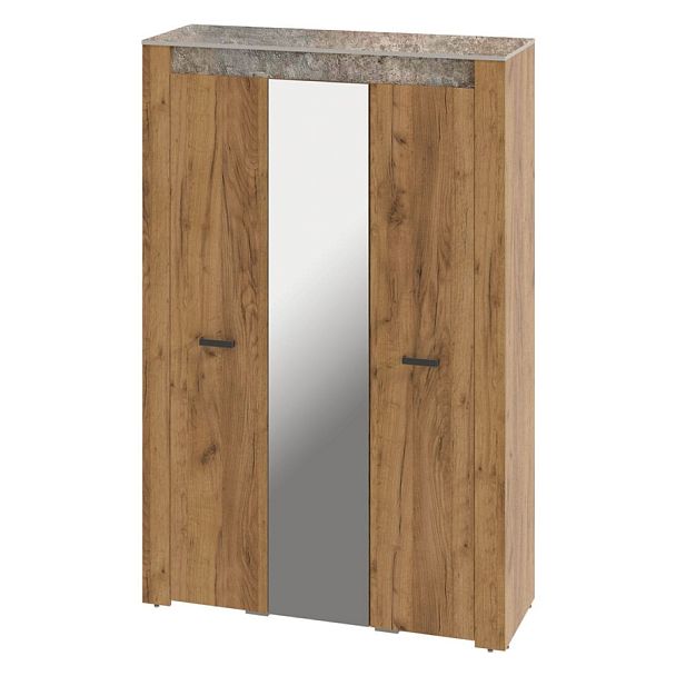 Шкаф трёхстворчатый "Франк" ШК-33 крафт/бетон - Вид 1