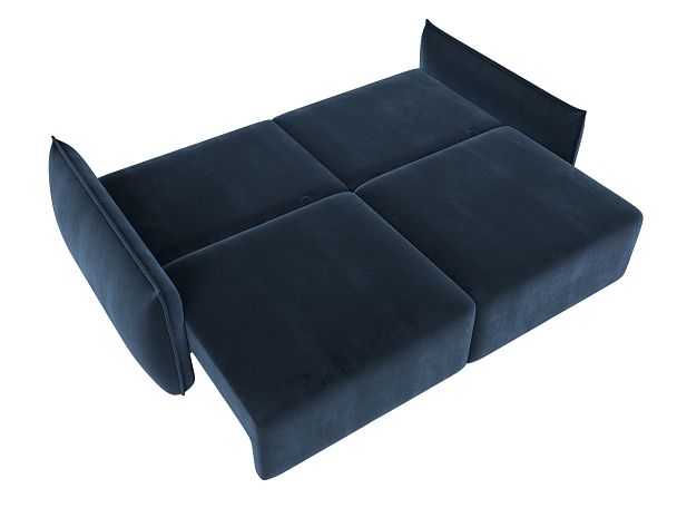 Диван прямой Лига-051 НПБ Велюр синий - Вид 9
