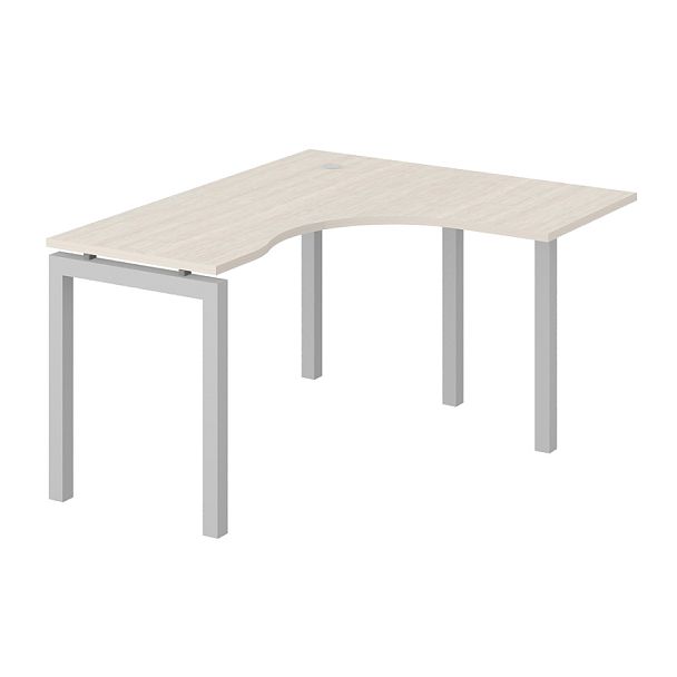 Стол эргономичный "Тандем-А"  ПК-ТНА-СТЭ140Х120П/АЖ-В2-30 дуб альпийский - Вид 1