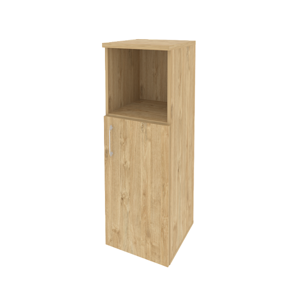 Onix Шкаф средний узкий правый O.SU-2.1 (R) Тиквуд светлый 400*420*1207 - Вид 1