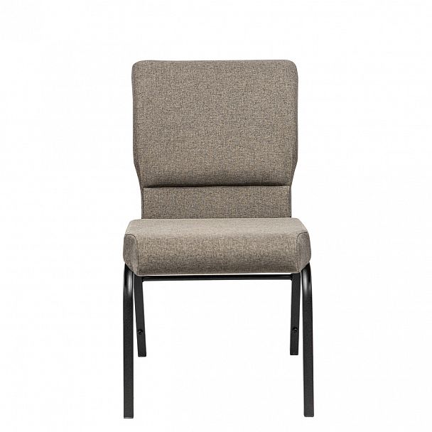 Стул церковный, рогожка montana 283, черный муар - Вид 2