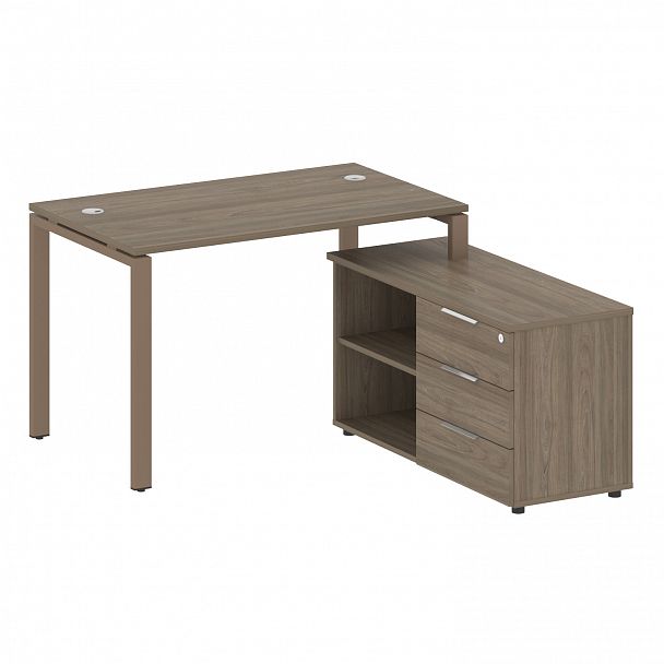 Рабочая станция "Metal System" БП.РС-СТС-2.2 вяз/мокко - Вид 1