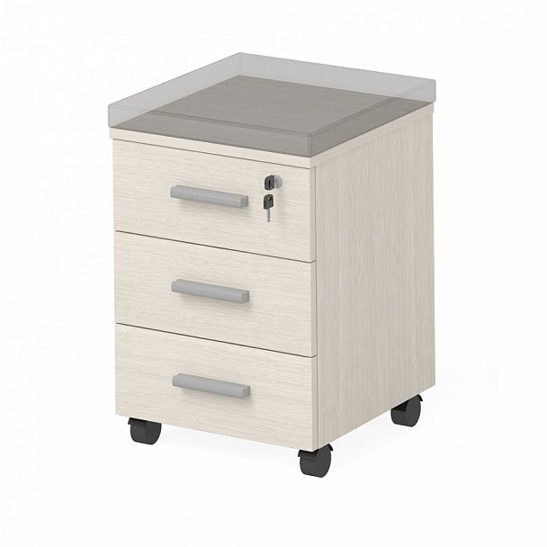 Тумба офисная "Тандем-А" ПК-ТНА-ТММ43Х47/Я3-В1-30 дуб альпийский - Вид 1