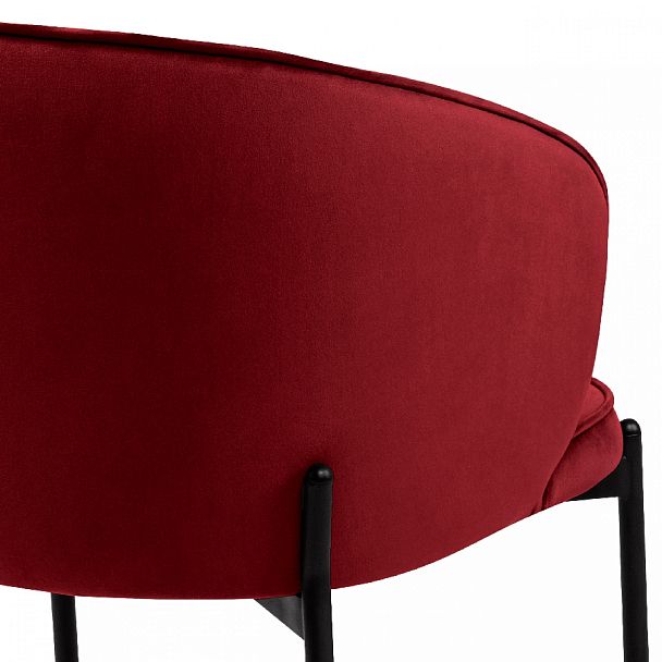 Комплект кухонных стульев Миэль бордовый велюр/черный, 4 шт. - Вид 9