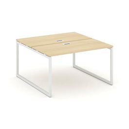 Стайл Проджект Рабочая станция 2-х сторон. SN-4O.DRS-012 Акация Лорка/Металл Белый 1180*1432*750 - Фото предпросмотра