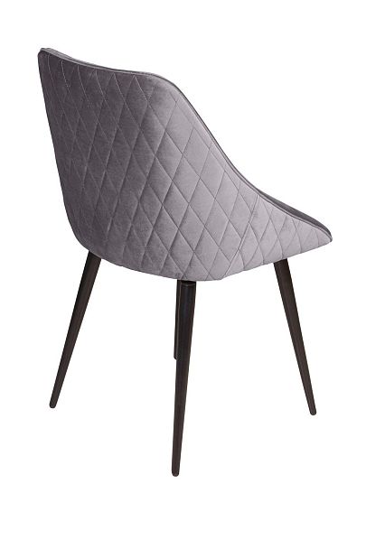 Стул Neo ромб, поворотный на 90 градусов, функция возврата, антишум, бархат серый 27/опора конус - Вид 4