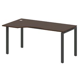 Metal System Стол криволинейный левый на П-образном м/к БП.СА-1 (L) Венге/Антрацит металл 1600*900*750 - Фото предпросмотра