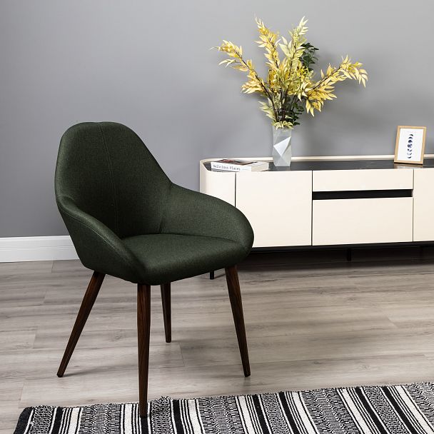 Кресло Kent тёмно-зеленый/т.орех - Вид 10