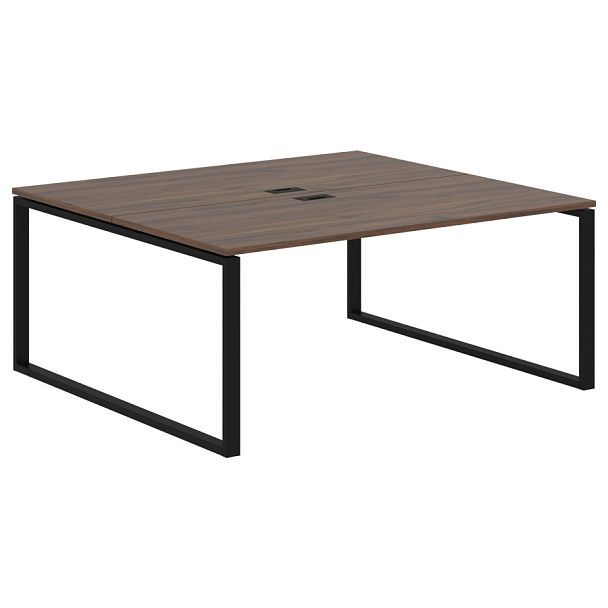 Стол 2-х местный EQWST 1716 Дуб Денвер тёмный/Черный 1760х1606х750 EDIS - Вид 1